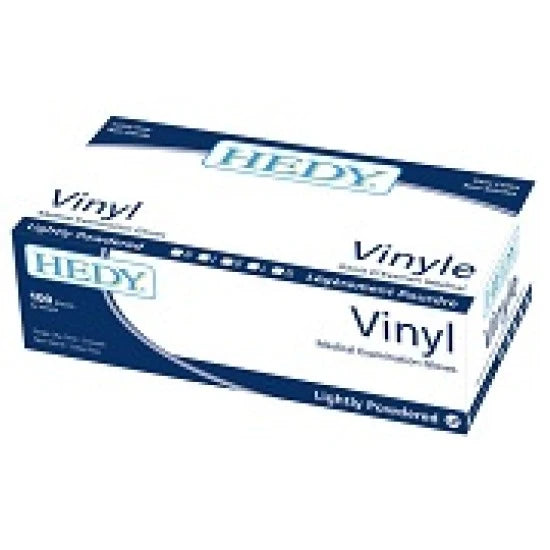 HEDY Vinyl X-Small Bx 100 Gloves #110VP-10