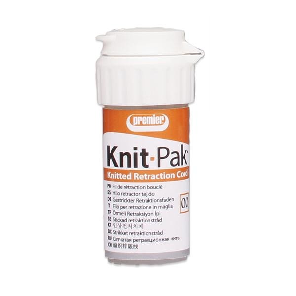 KNIT-PAK RETRACTION CORD #00 100" Brown (Premier) #9007552