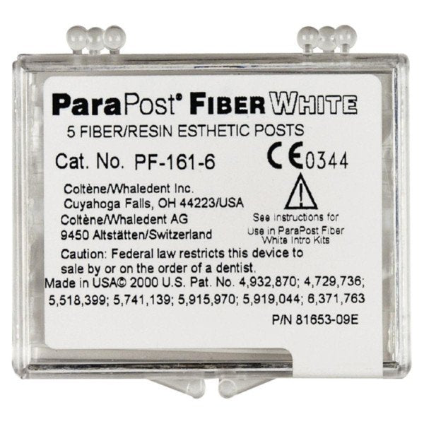PF-161-6 Black Para Post FIBER WHITE Pk/5 (Coltene)