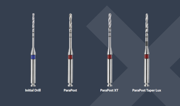 P82A PARA POST Taper Lux (4) Drills one each size (Coltene)