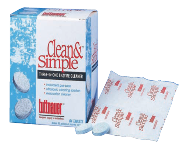 TUTTNAUER CLEAN & SIMPLE Bx/64 #CS0064
