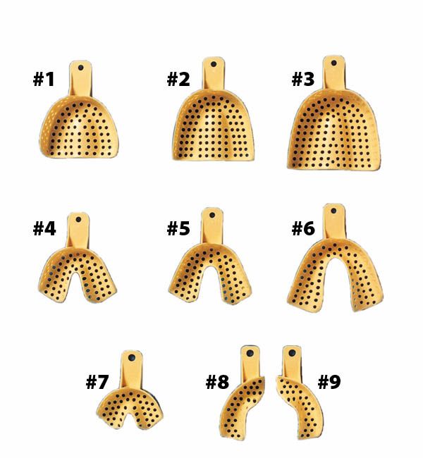Tra-Tens Disposable Impression Trays – Bag of 12
