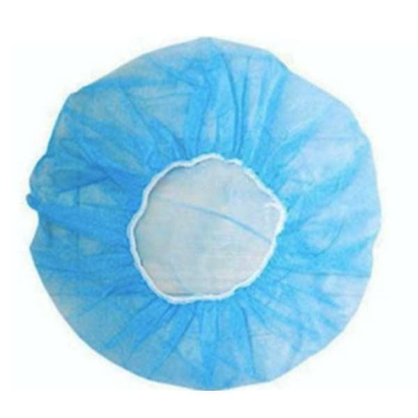 D2D Disposable Bouffant Caps – 24" Pleated or Non-Pleated (CASE of 1,000) – Light Blue