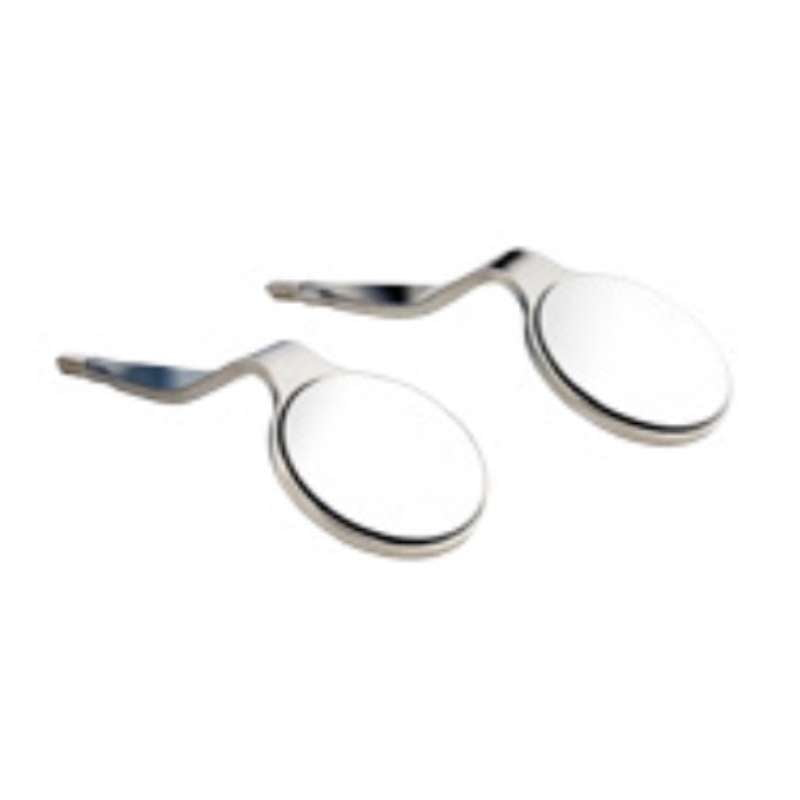 D2D Double-Sided Front Surface (Rhodium) Mouth Mirror – Cone Socket #4 (6 Pieces) – KM-5597-CS