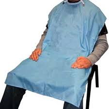 X-TEX APRON ANKLE LENGTH NYLON Blue 36x54" #NN5BL