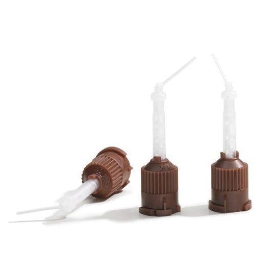 D2D Mixing Tip - Brown with Clear Core & Intra-Oral Tip (50 Pieces)