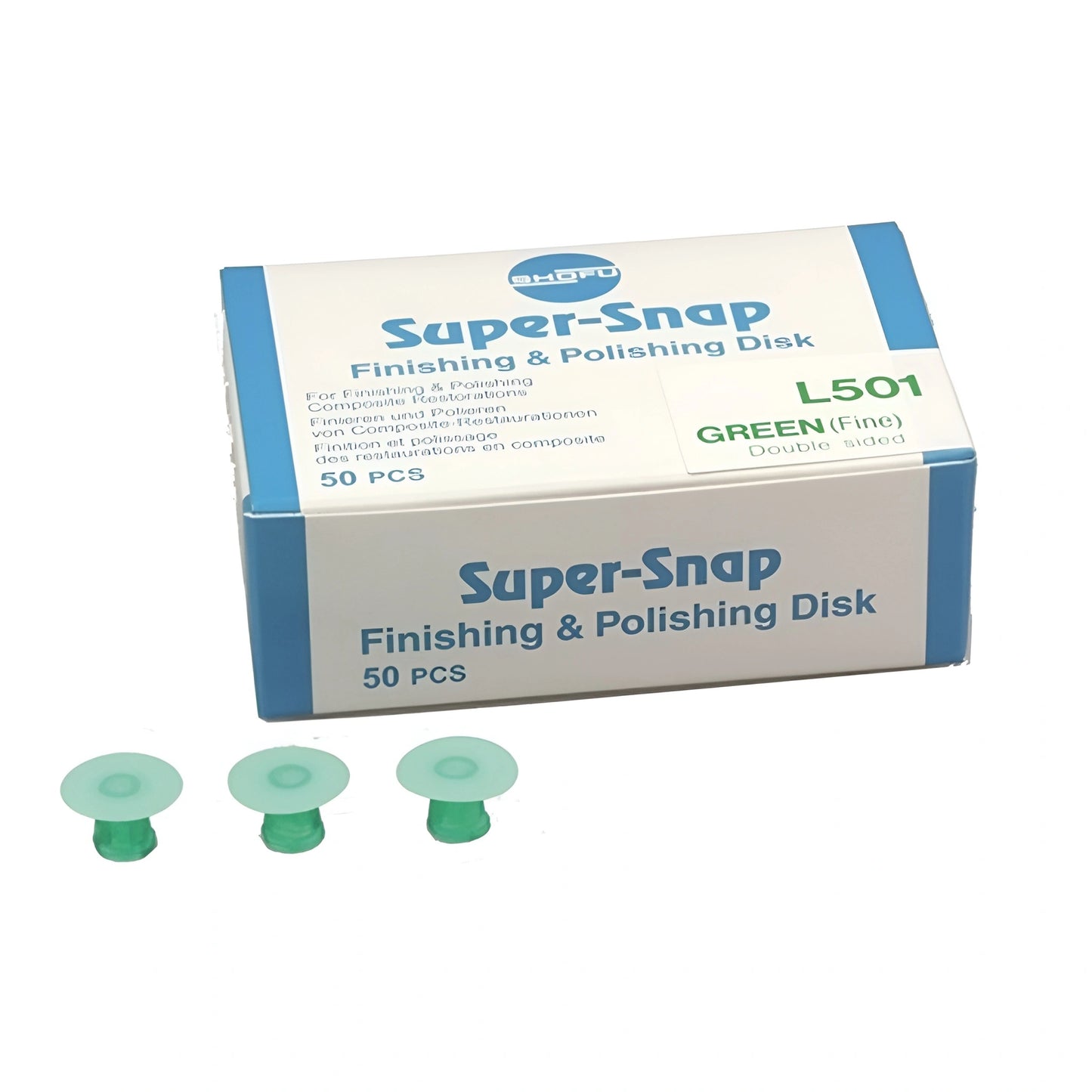 SUPER-SNAP POL/S-P DISK FIN/SF (50) L501/L502