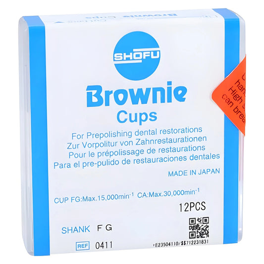 SHOFU #0411 FG BROWNIE Cups (12)