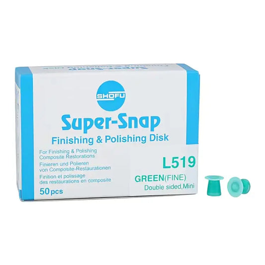 SHOFU #L519 SUPER-SNAP Pol Disk Grn. Fin (50)