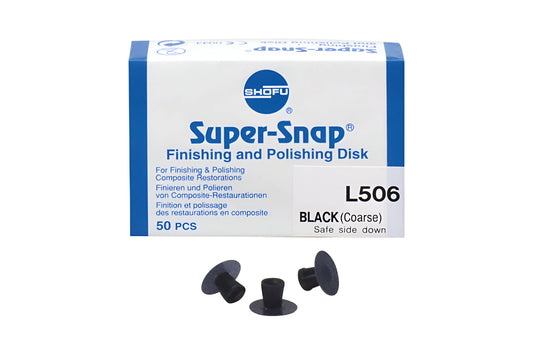 SHOFU #L506 SUPER-SNAP CONTOURING Disk Blk. Coa. (50)