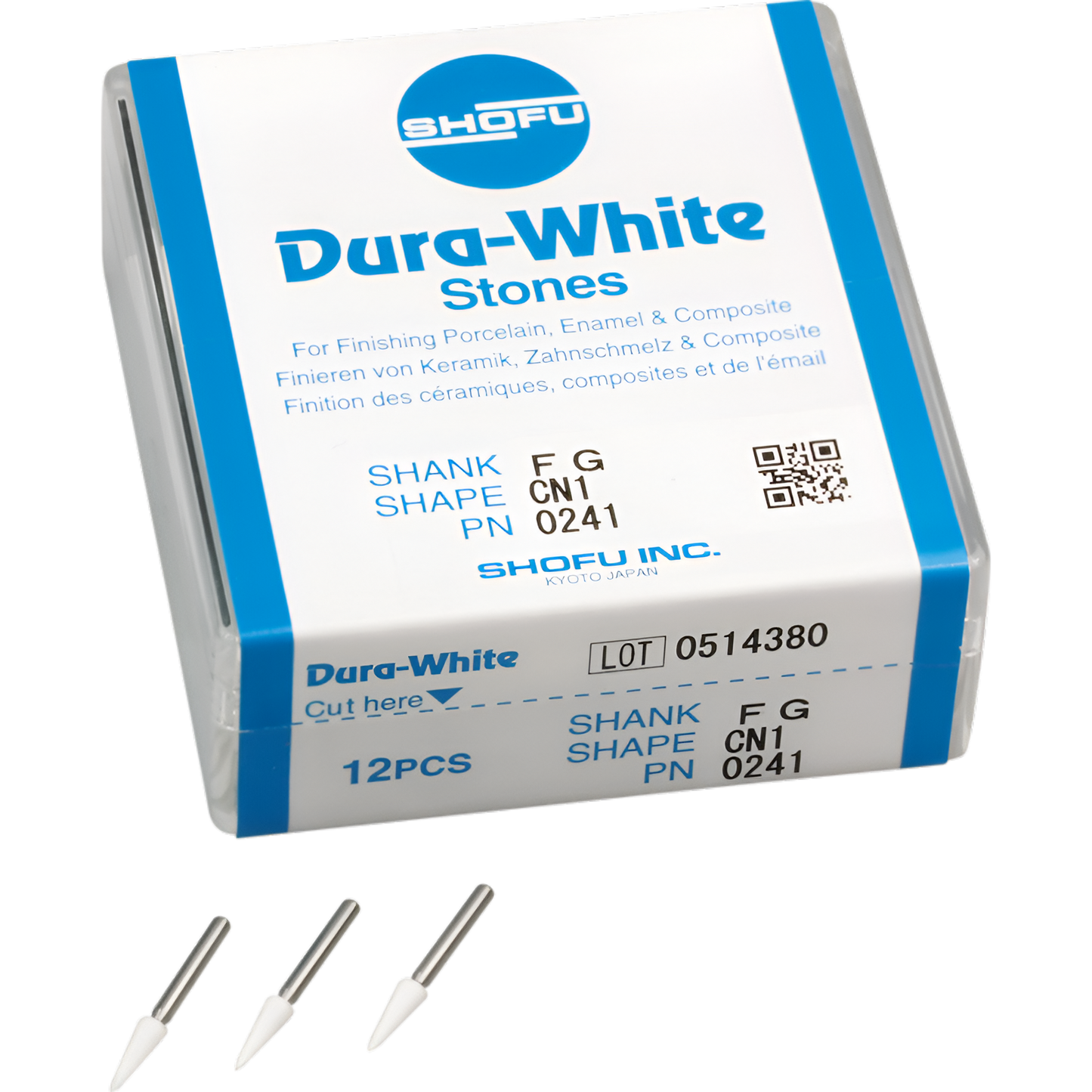 SHOFU #0241 FG DURA-WHITE CN1 (12)