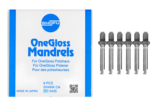 SHOFU #0435 CA MANDRELS ONEGLOSS (6)