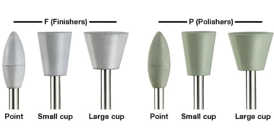 POLITIP F or P - LENS / POINT / LARGE CUP / SMALL CUP - Pk/6