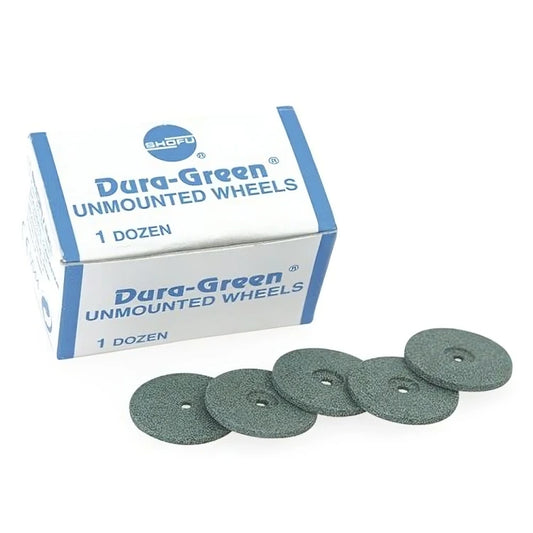 SHOFU DURA-GREEN #7 #7A #8 Unmounted (12)