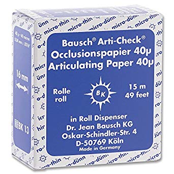 BAUSCH BK-13 EX.THIN 40 Mic. BLUE 16mm x 15m ROLL