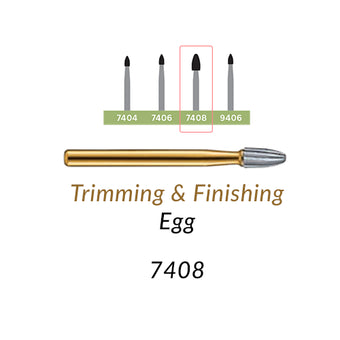 FG  7404 T&F Egg Shape Pk/5 GOLD