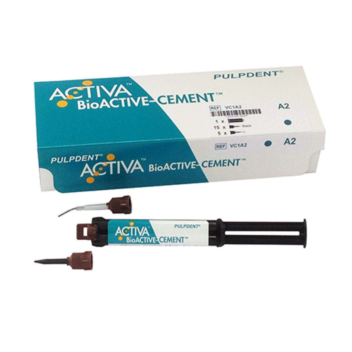 ACTIVA™ Bio-ACTIVE-CEMENT™ Value Pack: A2 Opaque,  (2 x 7gm/5mL syringes) + 40 tips #VC2A2