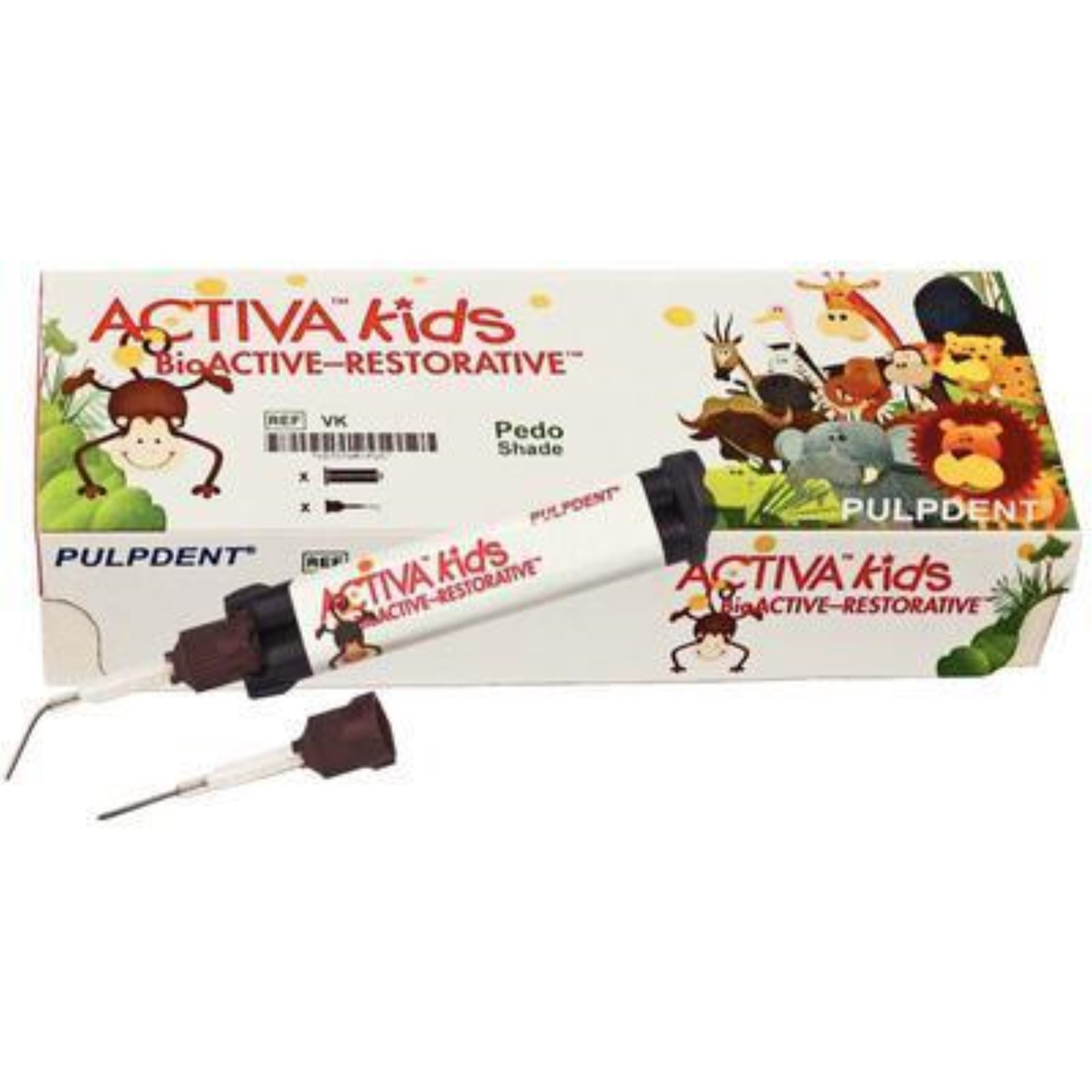 ACTIVA BioACTIVE-Kid #VK1P  PEDO Single Pack 5ml/8gm syr + 20 automix tips with bendable 20 gauge metal cannula