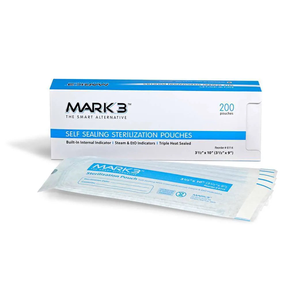 MARK3 SELF-SEAL 2.75" x 10" POUCHES  200bx #100-6112