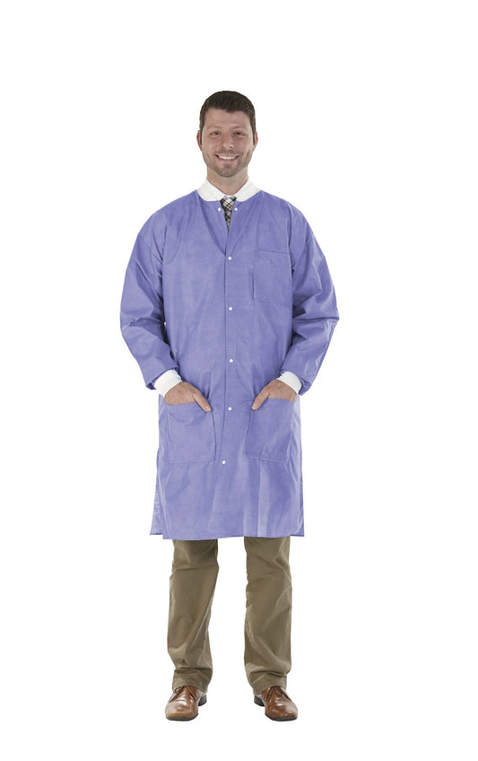 SAFEWEAR LAB COAT PURPLE (12) #8109 (MEDICOM)