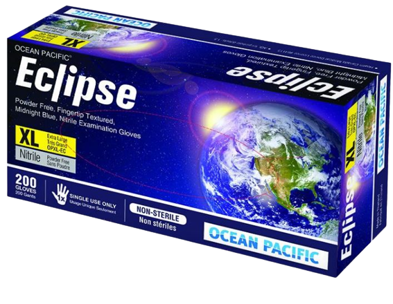 ECLIPSE Nitrile Pwd Free Gloves (200) BLUE (OCEAN)