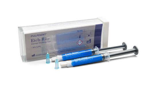 ETCH-RITE #ET-TWIN 2x3ml Syr.+25 Tips 38% (Pulpdent)