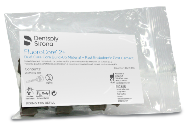 FLUOROCORE 2  Pk-25 Mixing Tips #612500 (DENTSPLY)