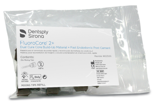 FLUOROCORE 2  Pk-25 Mixing Tips #612500 (DENTSPLY)