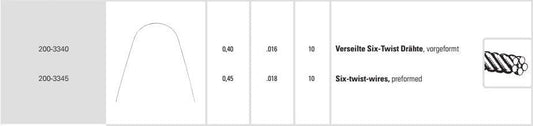 FORESTAFLEX - TWISTED WIRE RND (10) .018 #200-3345 (SNF)