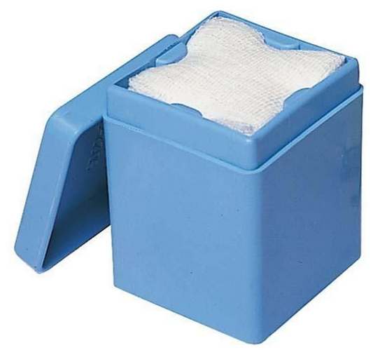 GAUZE 2"x2" DISPENSER BLUE (MEDISCO)