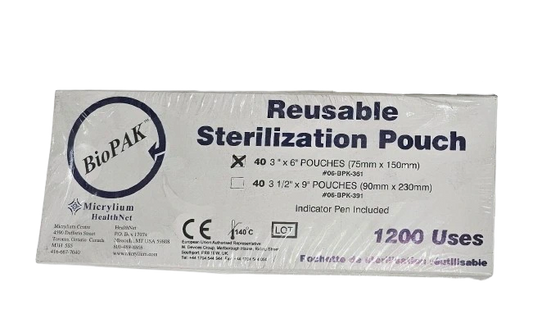 MICRYLIUM BioPAK 3"x6"  40 Pouches   06-BPK-306