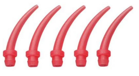 INTRAORAL TIPS Red (100) for 50ml. LV/XLV DENTSPLY #626383