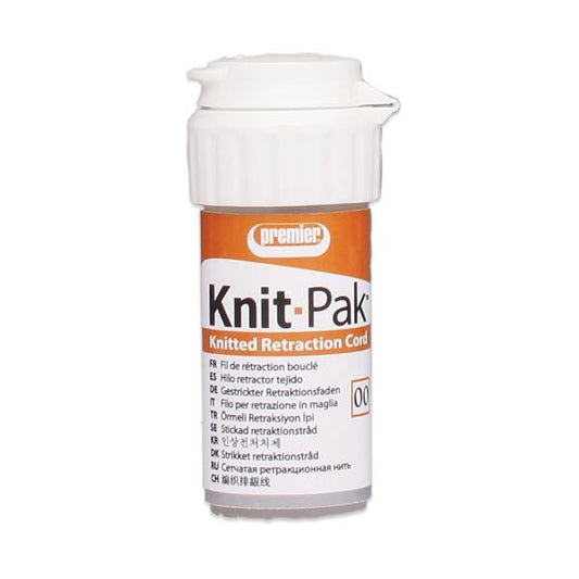 KNIT-PAK RETRACTION CORD #00 100" Brown  (Premier) #9007552