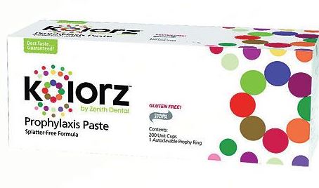 Kolorz Prophylaxis Paste - Assorted Cinnamon & Mint Coarse Grit (200 Unit-Dose Cups)