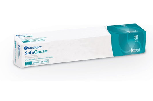 SAFEGAUZE 2" x 2" 4 Ply Cs 4000 Non-Woven #4522 (MEDICOM)