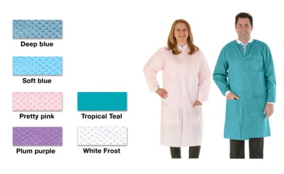 SAFEWEAR LAB COAT PURPLE (12) #8109 (MEDICOM)