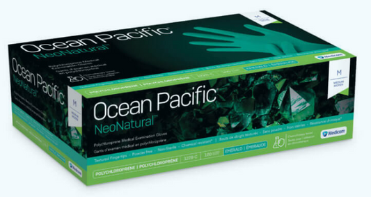 Medicom - Ocean Pacific NeoNatural Polychloroprene Medical Examination Gloves #1228