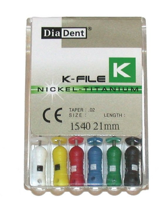 NITI REAMERS 21 mm (Diadent) Pkg 6