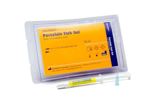 PORCELAIN ETCH GEL (Pulp.) 4x1.2ml Syr+8 Tips #PEG