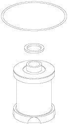 RPI #CMK005 Element Filter TYPE B .5 Microm 5oz