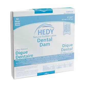 DENTAL DAM BLUE THIN/MEDIUM (36/52) Hedy #310DB (MEDICOM)