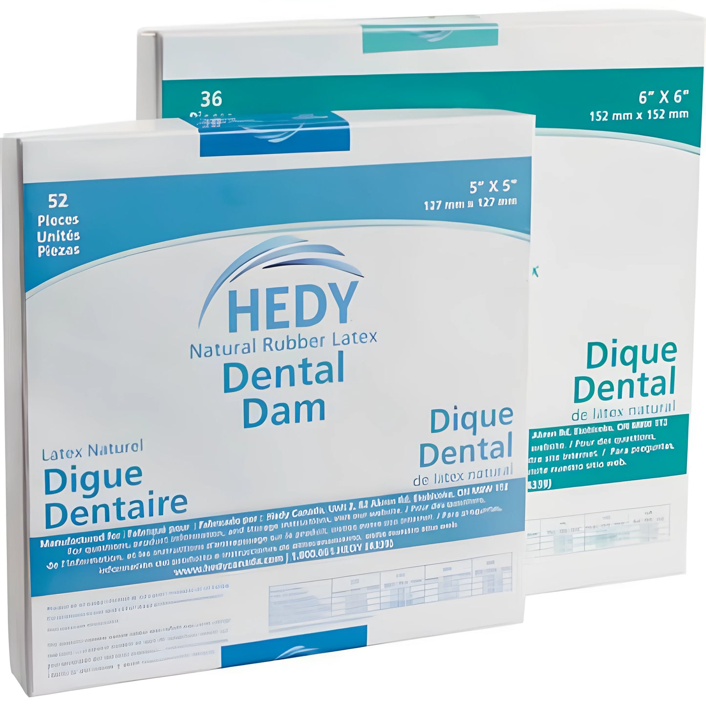 DENTAL DAM BLUE OR GREEN HEAVY 36/52 HEDY (MEDICOM)