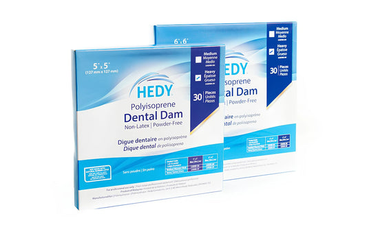 DENTAL DAM #320DNB BLUE Non-Latex (30) Hedy