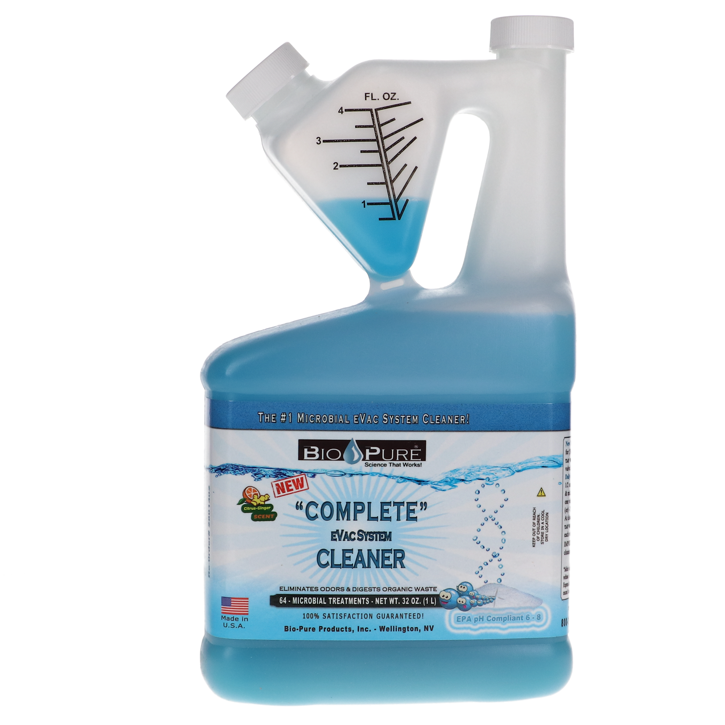 SABLE #2801402 32oz Bio-Pure Liquid e/Vac Cleaner 32oz=128 Treatment