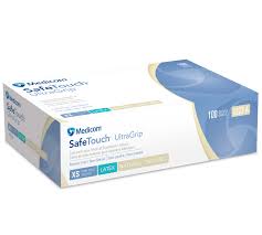 SAFETOUCH UltraGrip Latex Gloves Extra Small Bx/100 (MEDICOM)