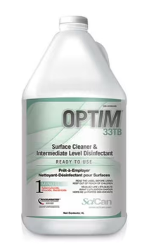 Coltene SciCan OPTIM 33  TB RTU SURFACE DISINFECTANT 4 L. BOTTLE SCI334X4