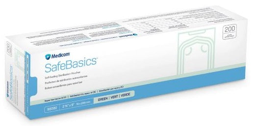 SafeBasics SELF-SEAL 3.5" x 5.25" POUCHES (200) #99005 (MEDICOM)