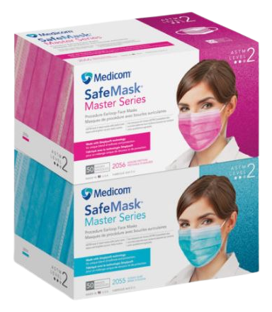 SAFEMASK MASTERSERIES PROCEDURE EARLOOP FACE MASKS L2 (MEDICOM)