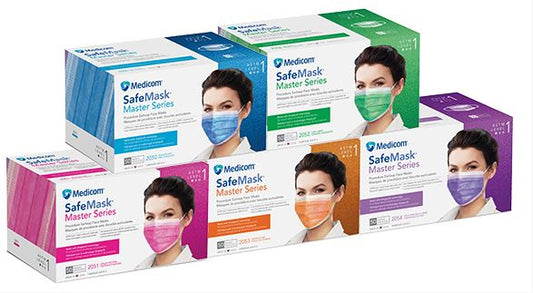 SAFEMASK MASTER SERIES PROCEDURE EARLOOP FACE MASKS L1 (MEDICOM)