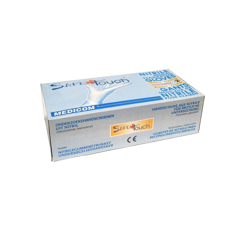 SAFETOUCH NITRILE Powdered Gloves (100) (MEDICOM)